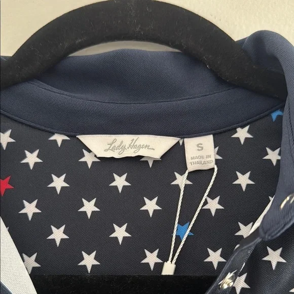 NWT Lady Hagen Midnight Star Sleeveless polo Top size Small - Picture 5 of 9